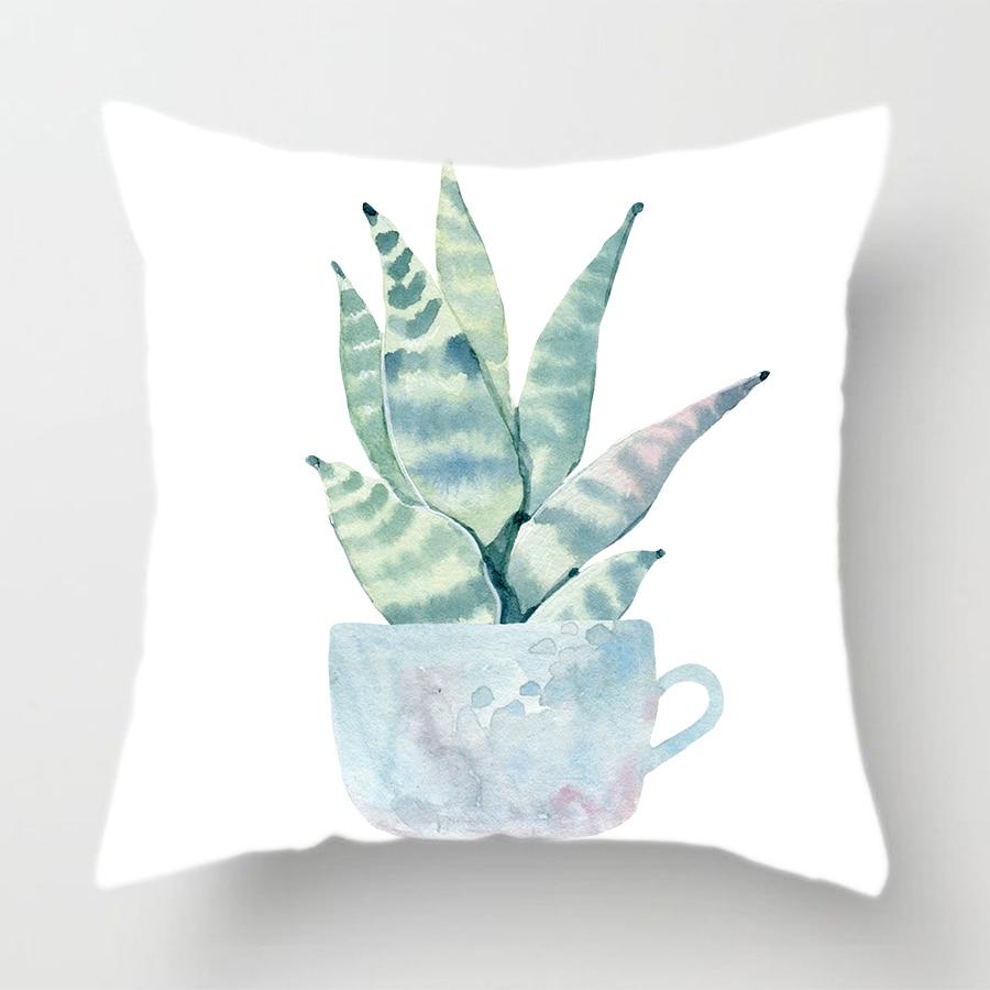 Cactus Flower Pillow Cover