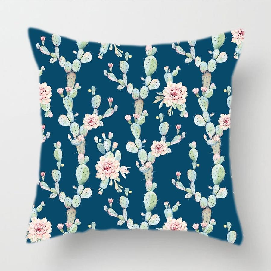 Cactus Flower Pillow Cover