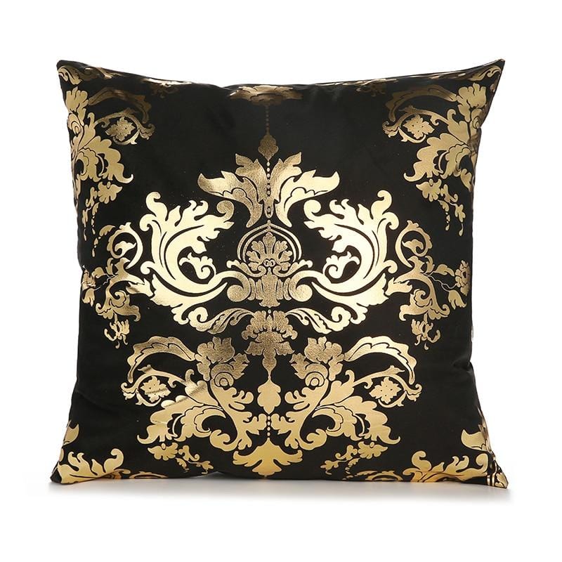 Gold Print Pillow Cover