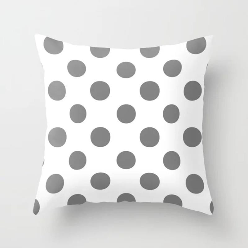Grayscale Triangle Throw Cushion Cover