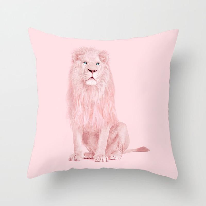 Animal Printed Throw Pillow Cover