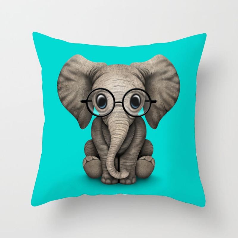 Animal Printed Throw Pillow Cover