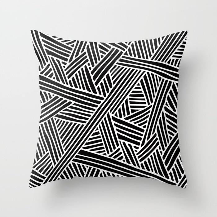 Nordic Black And White Pillow Cover