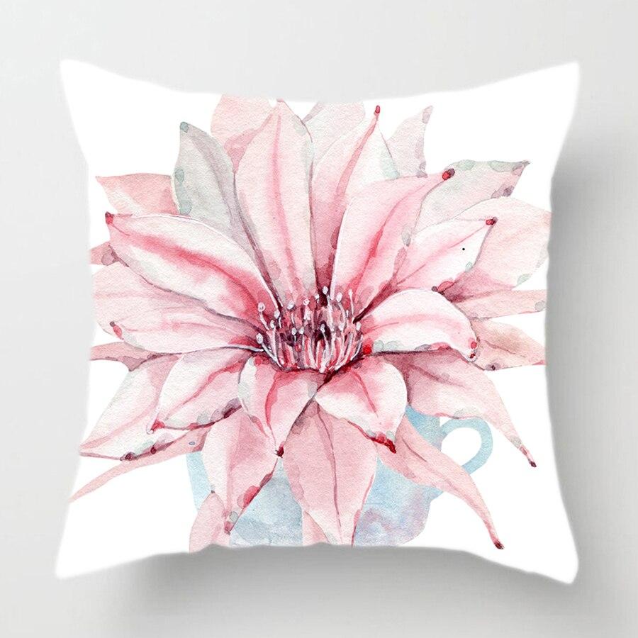 Cactus Flower Pillow Cover